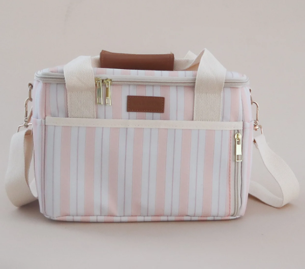 Picture of ELA & EARTH OASIS STRIPE MEDIUM COOLER BAG