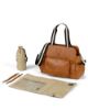 Picture of OIOI TRIPLE TOTE NAPPY BAG TAN FAUX LEATHER